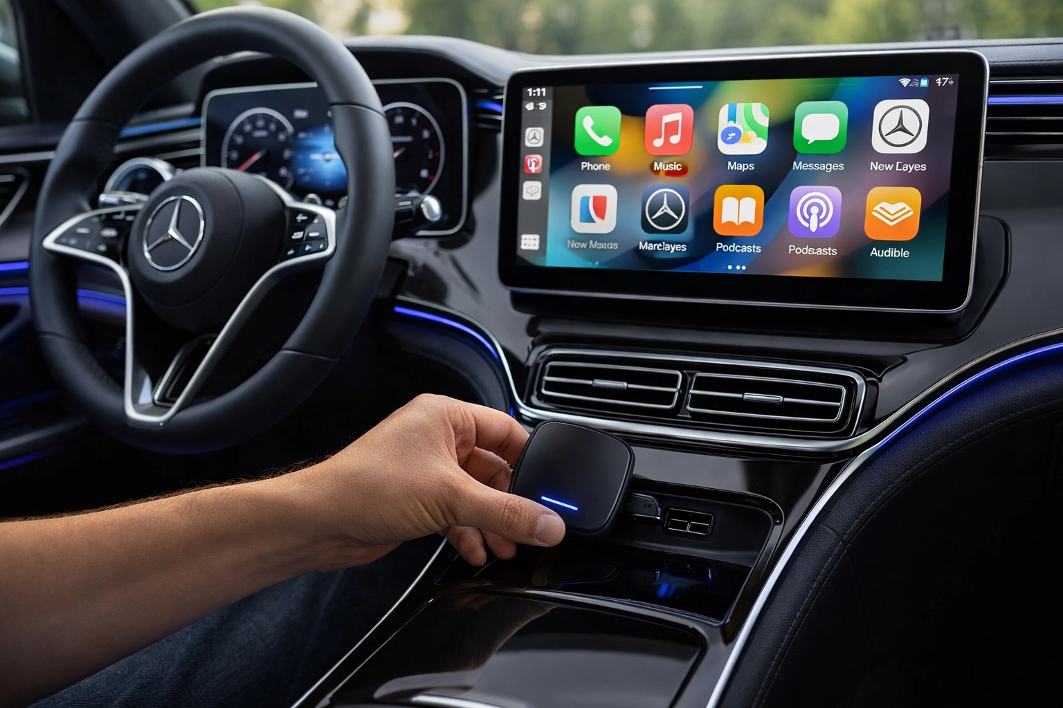 Mercedes CarPlay-Anschluss verbinden