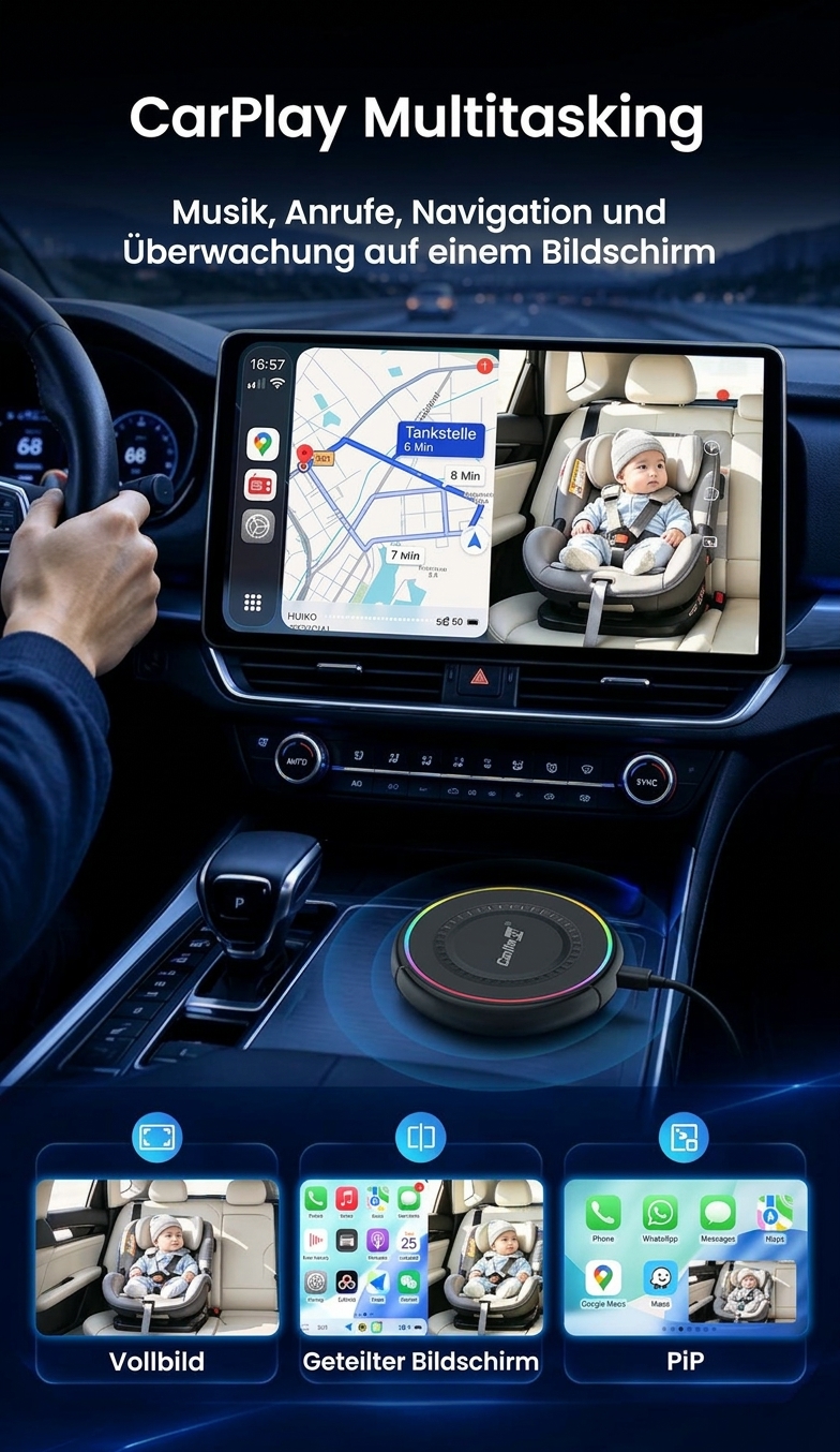 Splitscreen und Bild-in-Bild mit Navigation