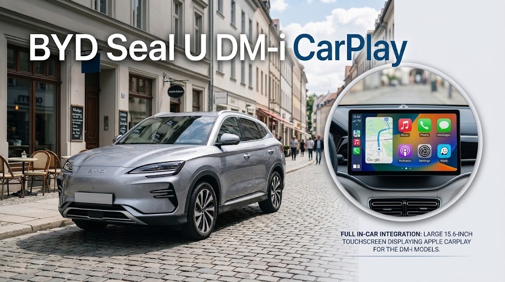 BYD Seal U DM-i CarPlay – 15,6-Zoll-Touchscreen mit Apple CarPlay